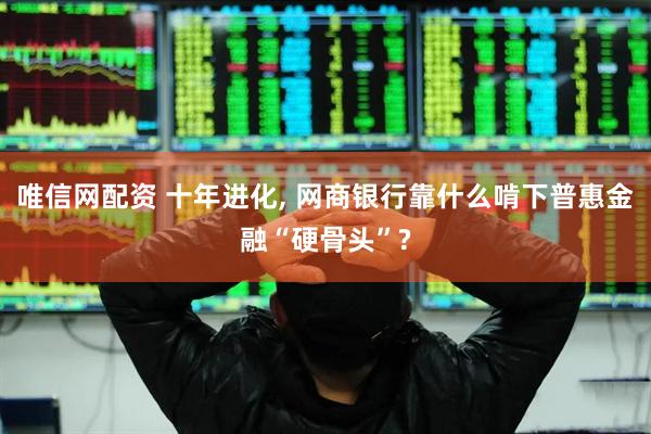 唯信网配资 十年进化, 网商银行靠什么啃下普惠金融“硬骨头”?